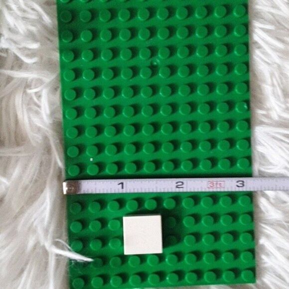 LEGO DUPLO tyco BLOCK LOT custom pieces some green plates gray pieces kid child - Picture 2 of 8